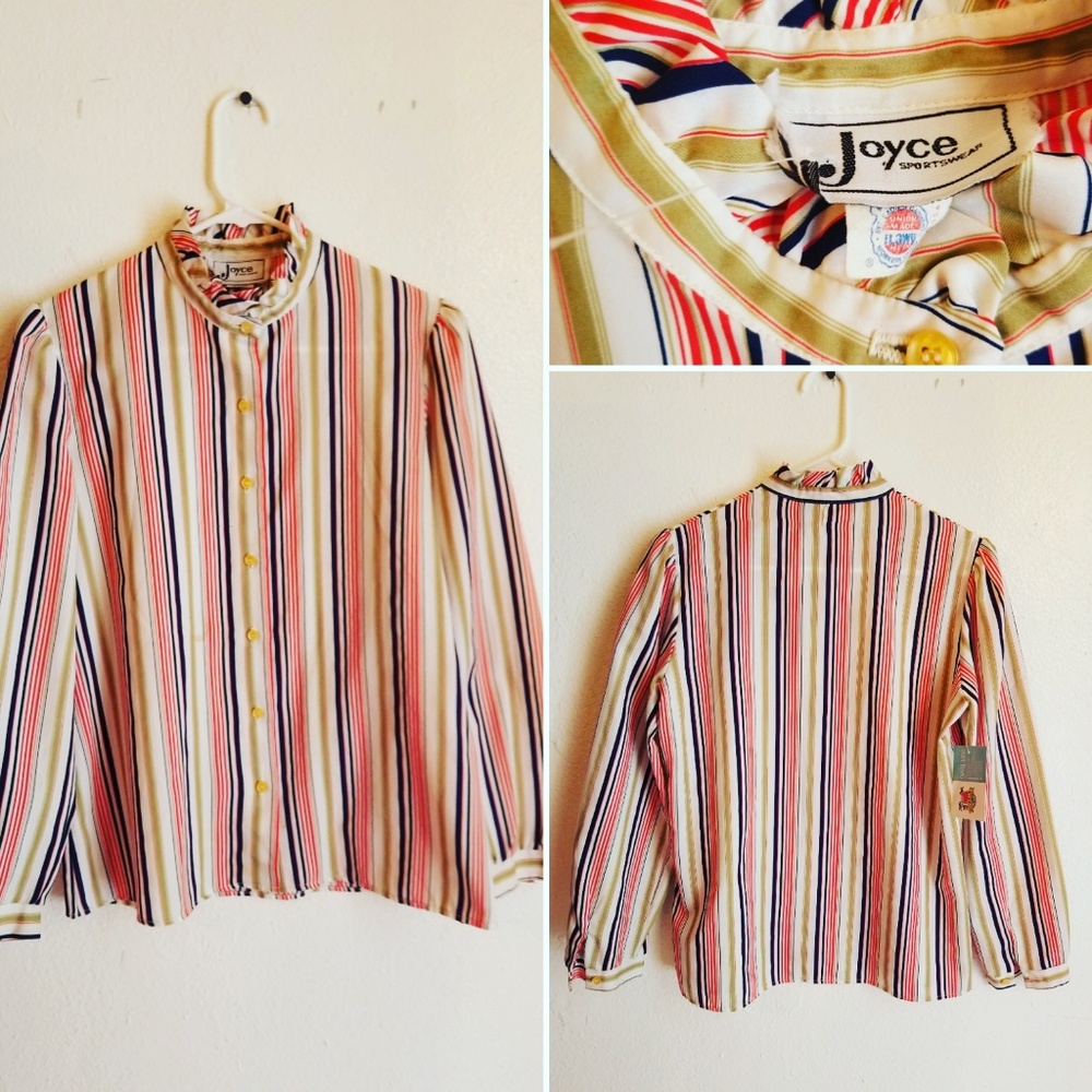 Vintage Polyester Button Down Blouse - image 2